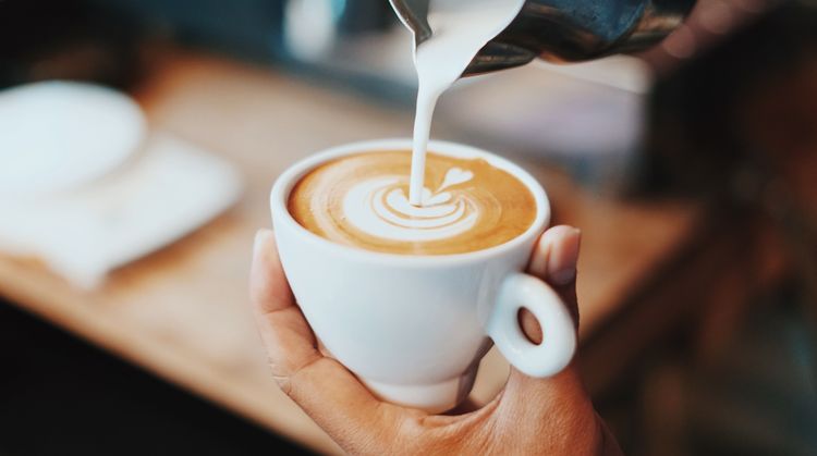 An image uploaded to Strapi called coffee-art